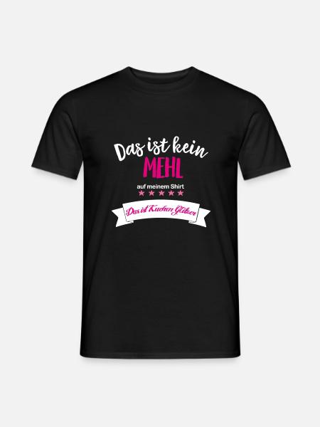 Das ist kein Mehl - das ist Kuchen-Glitzer - Männer T-Shirt - Schwarz