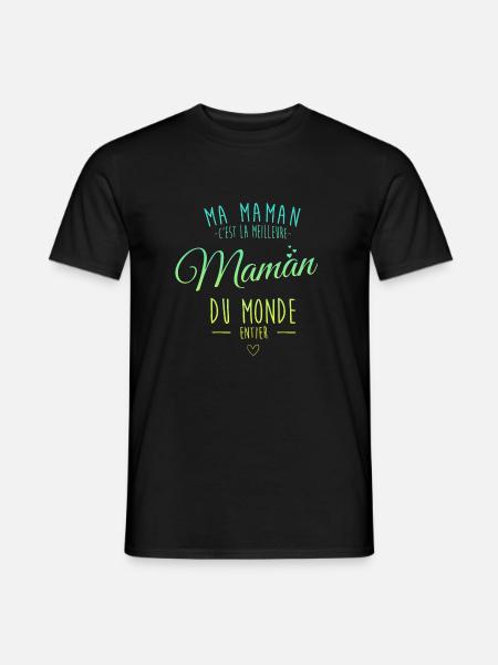 Meilleur maman du monde entier - T-shirt homme - noir