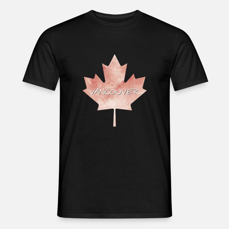 Maple Leaf Vancouver - Men’s T-shirt - black