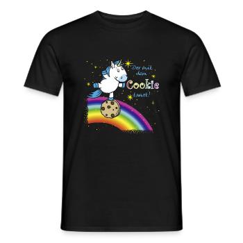 Einhorst Cookie - Männer T-Shirt - Schwarz - Vorne - AI Model Male 178 light (178cm)
