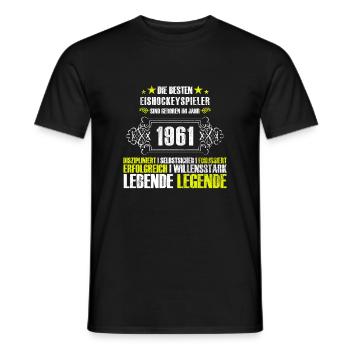 Geschenk zum 56. Geburtstag für Eishockeyspieler - Männer T-Shirt - Schwarz - Vorne - AI Model Male 178 light (178cm)