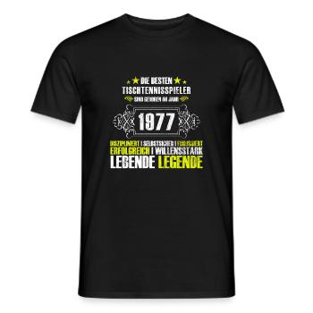 Geschenk zum 40. Geburtstag für Tischtennisspieler - Männer T-Shirt - Schwarz - Vorne - AI Model Male 178 light (178cm)