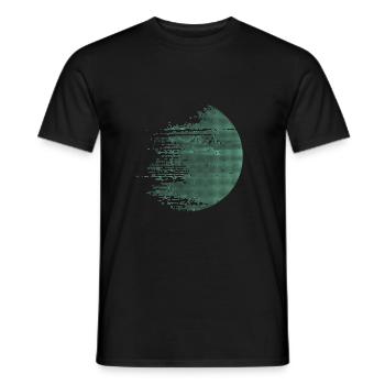 digitaler Kreis - Männer T-Shirt - Schwarz - Vorne - AI Model Male 178 light (178cm)