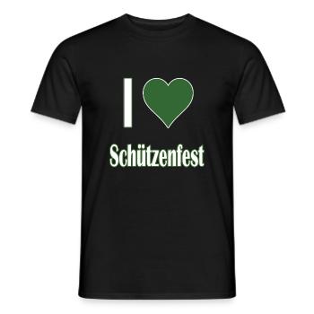 I love Schützenfest - Männer T-Shirt - Schwarz - Vorne - AI Model Male 178 light (178cm)