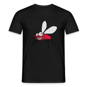 grin_mosquito_3c - T-shirt homme - noir - Devant - AI Model Male 178 light (178cm)