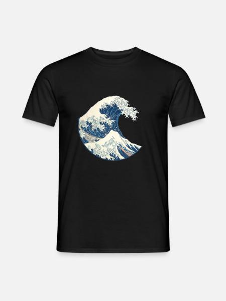 tsunami - T-shirt homme - noir