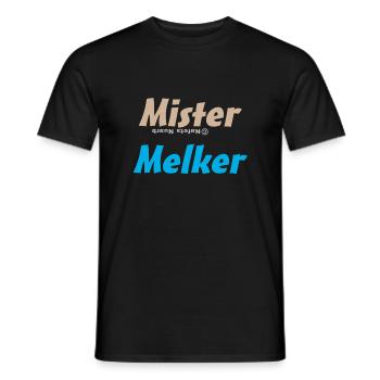 Mister Melker - Männer T-Shirt - Schwarz - Vorne - AI Model Male 178 light (178cm)