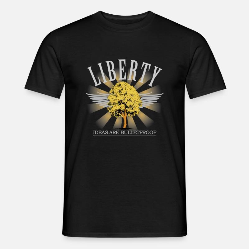 Liberty Tree - Männer T-Shirt - Schwarz