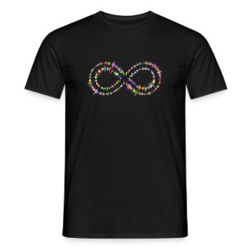 Unendlichkeit - Männer T-Shirt - Schwarz - Vorne - AI Model Male 178 light (178cm)