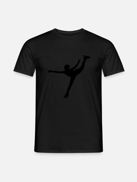 Ice Skating female - T-shirt homme - noir