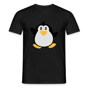 süßer Pinguine - T-shirt homme - noir - Devant - AI Model Male 178 light (178cm)