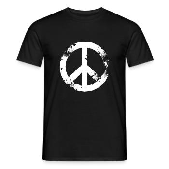 Peace - Men's T-Shirt - black - Front - AI Model Male 178 light (178cm)