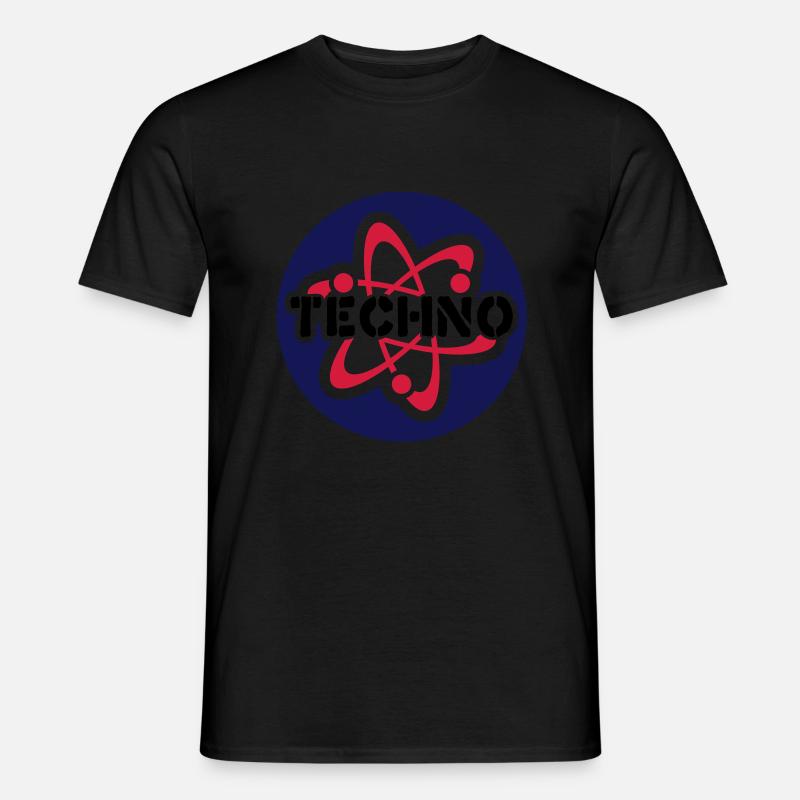 Techno__V006 - Men's T-Shirt - black