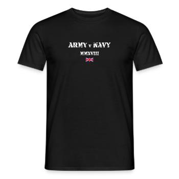Army v Navy - Men's T-Shirt - black - Front - AI Model Male 178 light (178cm)