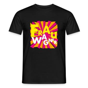Frau Wagner - Männer T-Shirt - Schwarz - Vorne - AI Model Male 178 light (178cm)