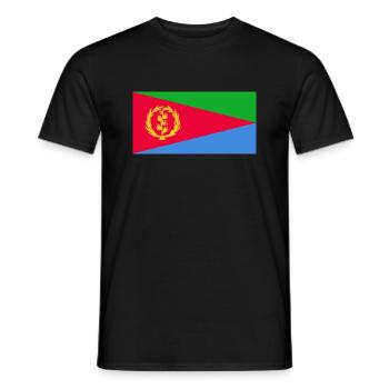 Eritrea Flag - Men's T-Shirt - black - Front - AI Model Male 178 light (178cm)