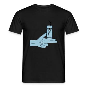 Pistolero Cóctel - Männer T-Shirt - Schwarz - Vorne - AI Model Male 178 light (178cm)