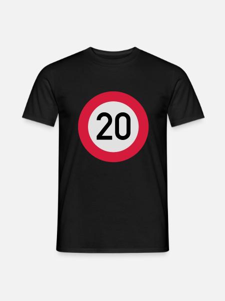 verkehrsschild_20___f3 - T-shirt homme - noir