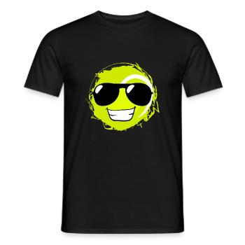 Tennis Ball Cool Lustig - Männer T-Shirt - Schwarz - Vorne - AI Model Male 178 light (178cm)