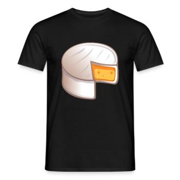 camenbert kawaii - T-shirt homme - noir - Devant - AI Model Male 178 light (178cm)