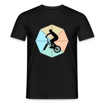 BMX - Männer T-Shirt - Schwarz - Vorne - AI Model Male 178 light (178cm)