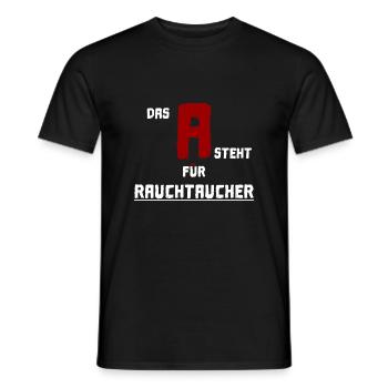 Feuerwehr Atemschutz AGT Rauchtaucher - Männer T-Shirt - Schwarz - Vorne - AI Model Male 178 light (178cm)