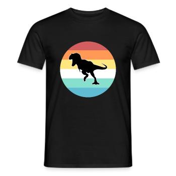 T-Rex - Men's T-Shirt - black - Front - AI Model Male 178 light (178cm)