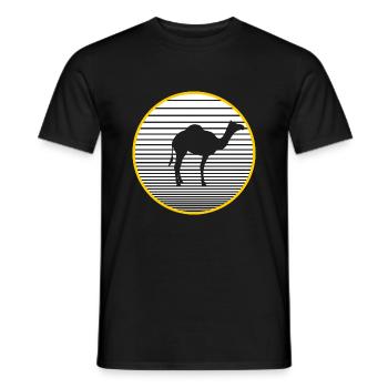 chameau - T-shirt homme - noir - Devant - AI Model Male 178 light (178cm)