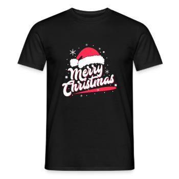 Merry Christmas - Männer T-Shirt - Schwarz - Vorne - AI Model Male 178 light (178cm)