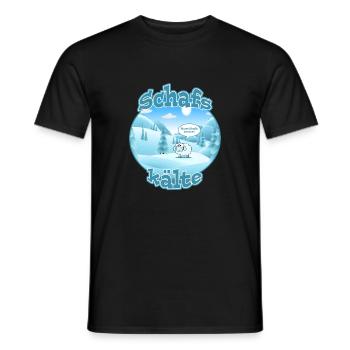 Schafskälte - Männer T-Shirt - Schwarz - Vorne - AI Model Male 178 light (178cm)