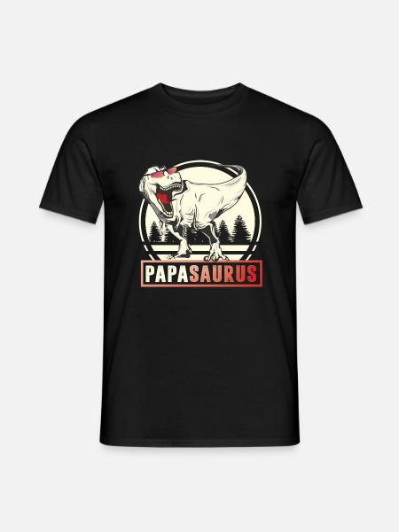 PAPASAURUS - Men's T-Shirt - black