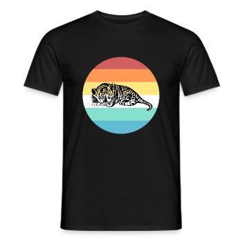 tigre - T-shirt homme - noir - Devant - AI Model Male 178 light (178cm)