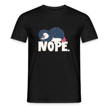 NOPE - T-shirt homme - noir - Devant - AI Model Male 178 light (178cm)
