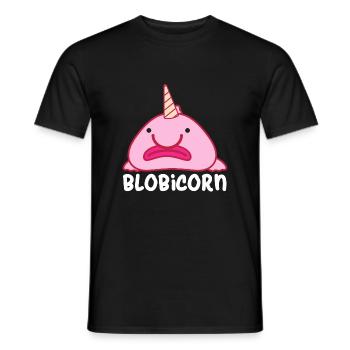 Blobfish - Männer T-Shirt - Schwarz - Vorne - AI Model Male 178 light (178cm)