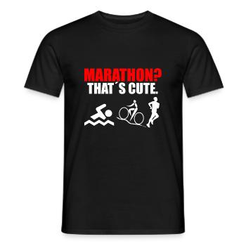 Triathlon - Männer T-Shirt - Schwarz - Vorne - AI Model Male 178 light (178cm)