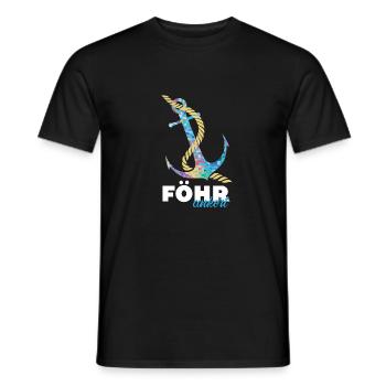 Föhrankert Föhr Foehr Anker Nordsee Nordseeinsel - Männer T-Shirt - Schwarz - Vorne - AI Model Male 178 light (178cm)