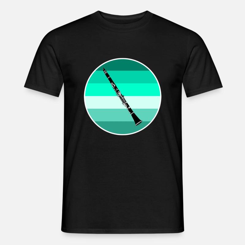 Klarinette - Männer T-Shirt - Schwarz