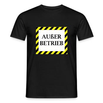 Hors service - T-shirt homme - noir - Devant - AI Model Male 178 light (178cm)