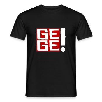 GE GE bon jeu gg gg - T-shirt homme - noir - Devant - AI Model Male 178 light (178cm)