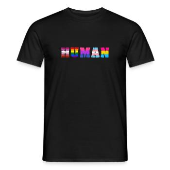 Cadeau d'égalité humaine - T-shirt homme - noir - Devant - AI Model Male 178 light (178cm)