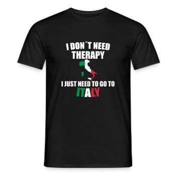 Italie - T-shirt homme - noir - Devant - AI Model Male 178 light (178cm)