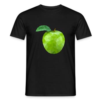 Apfel - Männer T-Shirt - Schwarz - Vorne - AI Model Male 178 light (178cm)
