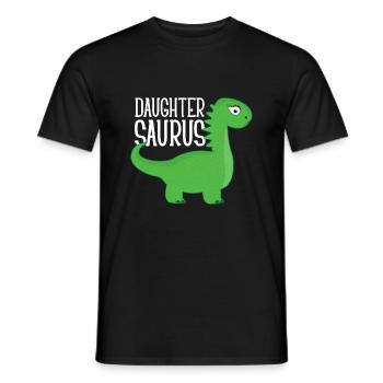 Daughter Saurus Funny Gift - T-shirt homme - noir - Devant - AI Model Male 178 light (178cm)