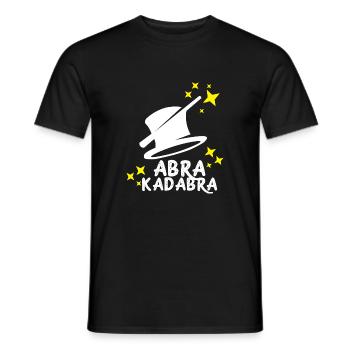 Magic conjure magician wizard witch gift idea - Men's T-Shirt - black - Front - AI Model Male 178 light (178cm)