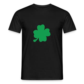 cloverleaf - Men's T-Shirt - black - Front - AI Model Male 178 light (178cm)