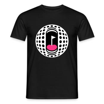 Golfball-Süchtigen - Männer T-Shirt - Schwarz - Vorne - AI Model Male 178 light (178cm)