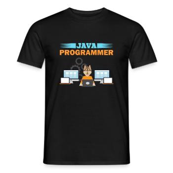 Java Programmer - Männer T-Shirt - Schwarz - Vorne - AI Model Male 178 light (178cm)