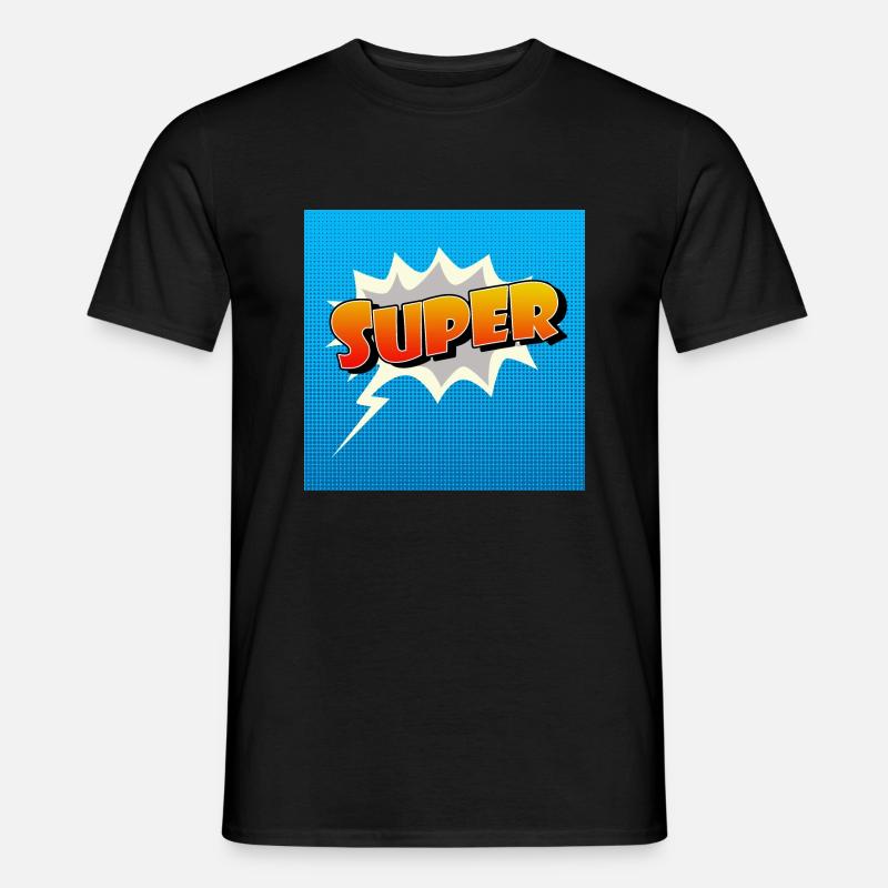 Super Comic Lettering Symbol - Männer T-Shirt - Schwarz