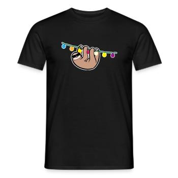 Faultier Party Sonnenbrille Sloth Malle - Männer T-Shirt - Schwarz - Vorne - AI Model Male 178 light (178cm)