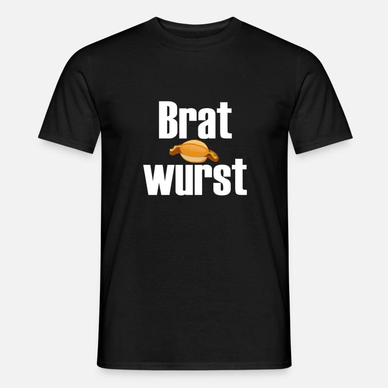 Bratwurst - Männer T-Shirt - Schwarz